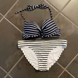 Aerie Navy / White Swim Bikini